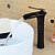 abordables Classiques-Robinet lavabo - Standard Bronze huilé Set de centre Mitigeur un trouBath Taps / Laiton