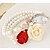 cheap Bracelets-Women&#039;s European Style Fashion Sweet Flowers Imitation Gemstones Multilayer Imitation Pearl Strand Bracelets