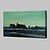 olcso Absztrakt festmények-Hang festett olajfestmény Kézzel festett - Absztrakt Híres Landscape Klasszikus Kerettel
