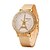 billige Trendy klokker-Dame Armbåndsur Quartz Sølv / Gylden Hverdagsklokke Imitasjon Diamant Analog damer Sjarm Simulert Diamond Watch Mote - Gylden