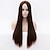 cheap Costume Wigs-Synthetic Wig Straight Yaki Straight Yaki Wig Synthetic Hair Brown