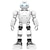 abordables Robots-Robot RC Aprendizaje y Educación 2.4G ABS Baile / Paseo / Programable