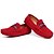 זול נעלי בנים-בנים מוקסין עור נעלי סירה רצועה קלועה אפור / שחור / אדום סתיו / גומי