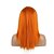 baratos Peruca para Fantasia-peruca sintética peruca cosplay reta peruca reta comprimento médio laranja cabelo sintético feminino vermelho