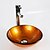 levne Mísová umyvadla-Bathroom Sink / Bathroom Faucet / Bathroom Mounting Ring Contemporary - Tempered Glass Round Vessel Sink