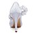 abordables Chaussures de mariée-Femme Printemps / Eté / Automne Talon Aiguille Mariage Habillé Soirée &amp; Evénement Fleur Soie Blanche