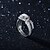 זול Fashion Ring-בגדי ריקוד נשים טבעת הטבעת כסף יהלום כסף סטרלינג כסוף ריבוע וינטאג&#039; מסיבה אבני מזלות אופנתי חתונה Party קזו&#039;אל תכשיטי תלבושות