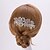 baratos Capacete de Casamento-Crystal Rhinestone Alloy Hair Peep Headpiece Estilo clássico feminino