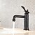 billige Baderomskraner-Baderom Sink Tappekran - Standard Olje-gnidd Bronse Centersat Enkelt Håndtak Et HullBath Taps / Messing