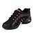 cheap Dance Sneakers-Women&#039;s Dance Sneakers Synthetic Sneaker Lace-up Low Heel Non Customizable Dance Shoes Black and Gold / White / Fuchsia / Indoor