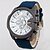 baratos Relógios Clássicos-V6 Homens Relógio de Pulso Impermeável Couro Banda Amuleto Preta / Azul / Marrom