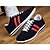 cheap Men&#039;s Athletic Shoes-Men&#039;s Sneakers Spring / Summer / Fall / Winter Comfort PU Casual Flat Heel Lace-up Black / Blue / Red Walking