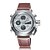 preiswerte Klassische Uhren-Herrn Uhr Armbanduhr Quartz Leder Braun 30 m Wasserdicht Kalender Analog-Digital Charme Klassisch Weiß Schwarz