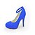 cheap Wedding Shoes-Women&#039;s Satin / Stretch Satin Spring / Summer / Fall Ankle Strap Stiletto Heel Buckle Blue / Gold / Purple / Wedding / Party &amp; Evening