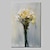 preiswerte Blumen-/Botanische Gemälde-Hang-Ölgemälde Handgemalte Vertikal Blumenmuster / Botanisch Modern Mit der Fassung
