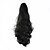 abordables Pelucas-longitud de la peluca de color negro 58 cm de cola de caballo rizada alambre de desplazamiento a alta temperatura sintética 4