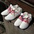 baratos Sapatos Desportivos de mulher-Mulheres Sem Salto Couro Ecológico Primavera / Verão / Outono Rosa claro / Branco / Preto