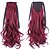 baratos Apliques de cabelo-comprimento vermelho 50 centímetros venda direta da fábrica ligamento tipo de cabelo rabo de cavalo rabo de cavalo de onda (cor 118c)