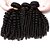 billige Hårforlengelse med naturlig farge-3 Bundles Hair Weaves Brazilian Hair Kinky Curly Curly Weave Human Hair Extensions Virgin Human Hair Natural Color Hair Weaves / Hair Bulk / 10A