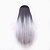 זול פיאות סינטטיות אופנתיות-פאות סינתטיות ישר / יקי Ombre שיער סינטטי Ombre פאה בגדי ריקוד נשים ללא מכסה