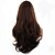 cheap Synthetic Wigs-Synthetic Wig Wavy Style With Bangs Capless Wig Brown Brown Synthetic Hair Women&#039;s Middle Part Brown Wig Long Halloween Wig