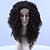 billige Syntetiske trendy parykker-Syntetiske parykker Krøllet Afro Krøllet Afro Parykk Medium Lengde Svart Syntetisk hår Dame Svart