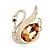 cheap Brooches-Women&#039;s Brooches - Crystal Swan, Animal Party Brooch White / Coffee For Wedding / Party