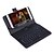 baratos Capas Para Tablet&amp;Protetores de Tela-Capinha Para Capa Proteção Completa Tablet Case com teclado Côr Sólida Rígida PU Leather para