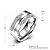 cheap Men&#039;s Rings-New Fashion Individual Unisex&#039;s  White Zircon  Titanium Steel Set Rings(Silver)(1Set)