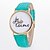 abordables Montres Tendance-Femme Montre Tendance Quartz Cuir PU à Carreaux Bleu / Rouge / Vert Montre Décontractée Analogique Jaune Rouge Rose