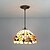 Χαμηλού Κόστους Νησιωτικά φώτα-Mini Style Κρεμαστά Φωτιστικά Βαμμένα τελειώματα Tiffany 110-120 V / 220-240 V