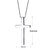 preiswerte Religiöser Schmuck-Pendant Halskette Titanstahl Kreuz Kreuz Simple Style Silber Modische Halsketten Schmuck Für Alltag Normal