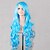 cheap Synthetic Trendy Wigs-Synthetic Wig Style Wig Blue Women&#039;s Wig Long Costume Wig