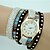זול שעוני צמיד-בגדי ריקוד נשים שעון צמיד קווארץ שחור / לבן / כחול מכירה חמה אנלוגי בוהמי אופנתי - לבן שחור צהוב שנה אחת חיי סוללה / Tianqiu 377