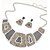 billiga Jewelry Set-Smycken Set Halsband / örhängen Mode Vintage Europeisk Geometrisk Silver Brun Dekorativa Halsband Örhängen För Party Dagligen Casual 1set
