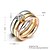 abordables Anillo-3 piezas Anillo de banda Anillo de declaración Circonita Fiesta Boda Casual Zirconio Zirconia Cúbica Plateado Dorado Rosado Blanco Oro Rosa / Chapado en Oro / Anillo de Compromiso