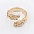 baratos Anéis-Anéis Mulheres Strass Liga Liga Ajustável Dourado