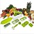 billiga Frukt och grönsakstillbehör-grönsakshackare dicerskivare skärmaskin manuell / grönsakspapper med 11 utbytbara blad - lovkitchen multifunktionell justerbar grönsak&amp;amp; frukthackare dicer med förvaringsbehållare
