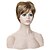 cheap Synthetic Trendy Wigs-Synthetic Wig Wavy Wavy With Bangs Wig Short Blonde Synthetic Hair Women&#039;s