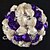 abordables Fleurs de mariage-Fleurs de mariage Bouquets Mariage Perle / Strass / Soie 23cm