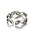 tanie Modne pierścionki-Obrączka Srebrny Srebro standardowe Srebrny Zabytkowe List Jeden rozmiar / Regulowany pierścień