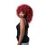 baratos Perucas Sintéticas-Perucas sintéticas Encaracolado Estilo Sem Touca Peruca Vermelho Cabelo Sintético Mulheres Peruca Afro Americanas Vermelho Peruca Longo Peruca de Halloween