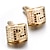 cheap Men&#039;s Cufflinks-Golden Cufflinks Alloy Work / Casual Unisex Costume Jewelry For