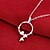 preiswerte Halsketten-Damen Gestalten Klassisch Liebe Modisch Halsketten Anhängerketten Statement Ketten Sterling Silber Silber Halsketten Anhängerketten