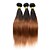 baratos Extensões de Cabelo Ombre-3 pacotes Cabelo Peruviano Liso 10A Cabelo Virgem Âmbar Tramas de cabelo humano Extensões de cabelo humano / Reto
