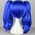 tanie Peruki kostiumowe-przebranie na karnawał peruka syntetyczna peruka cosplay peruka prosta prosta peruka niebieski włosy syntetyczne damska pleciona peruka afryki warkocze niebieski hairjoy