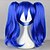 baratos Peruca para Fantasia-cosplay fantasia peruca sintética cosplay peruca reta reta peruca azul cabelo sintético feminino peruca trançada africana trança azul hairjoy