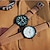preiswerte Modeuhren-Paar Uhr Armbanduhr Quartz Gestepptes PU - Kunstleder Schwarz / Braun 30 m Wasserdicht Analog Charme Modisch Schwarz Weiß / Schwarz Weiß / Braun