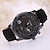 cheap Sport Watches-Men&#039;s Luxury Leather Band Black 8 Case Military Sports Style Watch Jewelry Wrist Watch Cool Watch Unique Watch