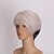 preiswerte Synthetische Perücken-Synthetische Perücken Glatt Gerade Perücke Kurz Weiß Synthetische Haare Damen Weiß